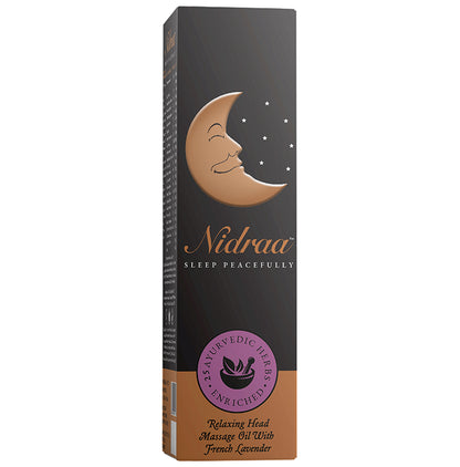 Nidraa Relaxing Head Massage Oil with French Lavender - Classic Derma