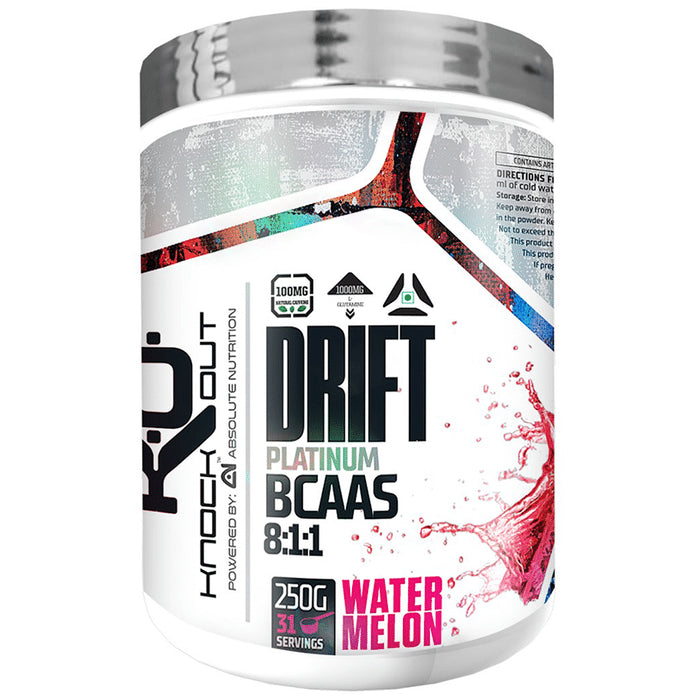 Knockout Drift Platinum BCAAS 8:1:1 Watermelon with Free Shaker - Classic Derma