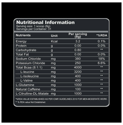 Knockout Drift Platinum BCAAS 8:1:1 Watermelon with Free Shaker