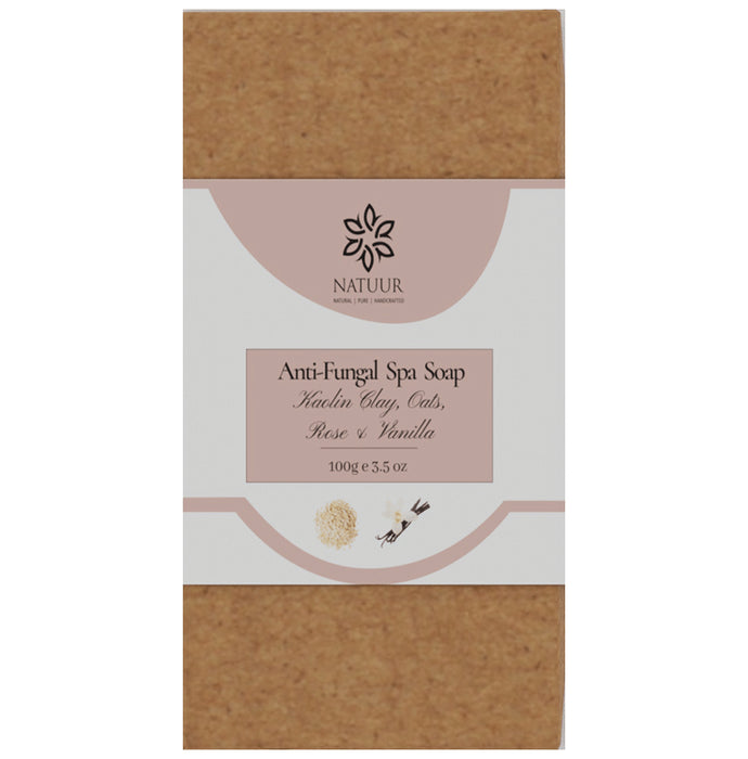 Natuur Anti-Fungal Spa Soap Kaolin Clay, Oats, Rose and Vanilla - Classic Derma