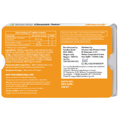 Nirvana Being Immunity Tablet (15 Each) Sugar Free