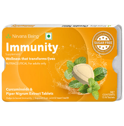 Nirvana Being Immunity Tablet (15 Each) Sugar Free - Classic Derma