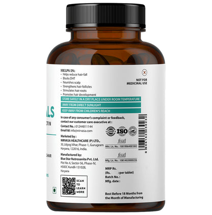 Nirvasa Hair Vitals DHT Blocker with Biotin (60 Tablet Each)