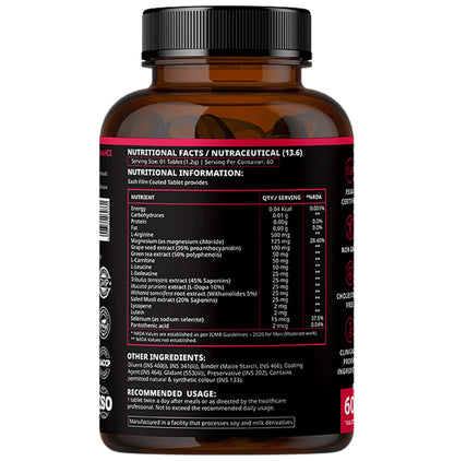 Nirvasa Maximum Strength Testo 7X Tablet (60 Each)