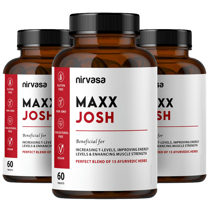 Nirvasa Maxx Josh Tablet (60 Each) - Classic Derma