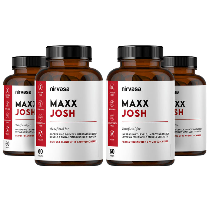 Nirvasa Maxx Josh Tablet (60 Each) - Classic Derma