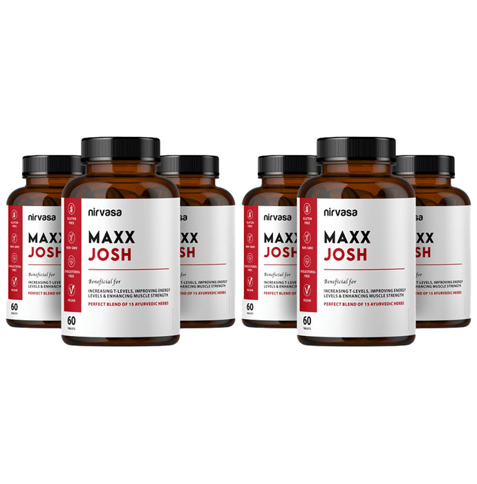 Nirvasa Maxx Josh Tablet (60 Each) - Classic Derma