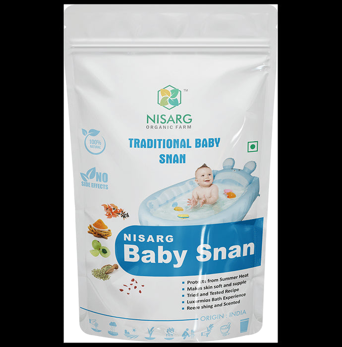 Nisarg Organic Farm Baby Snan Powder - Classic Derma