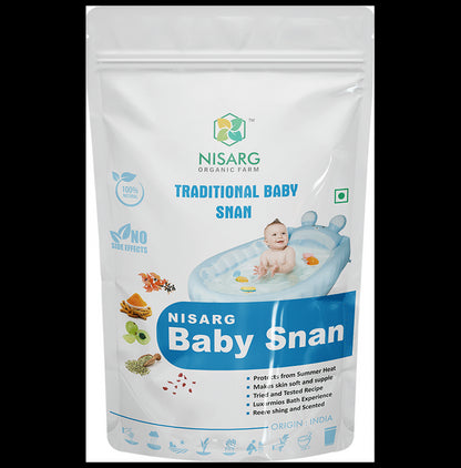 Nisarg Organic Farm Baby Snan Powder - Classic Derma