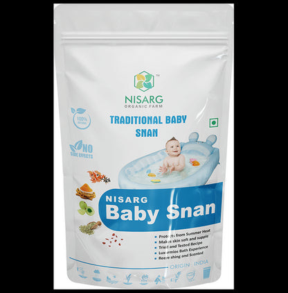 Nisarg Organic Farm Baby Snan Powder - Classic Derma