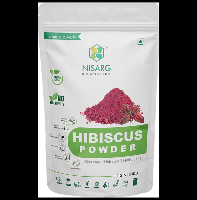 Nisarg Organic Farm Hibiscus Powder - Classic Derma
