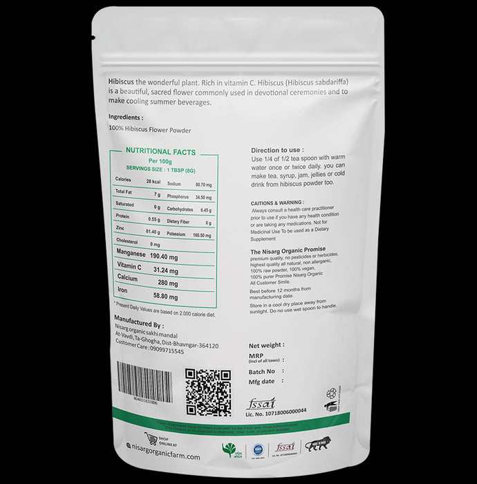 Nisarg Organic Farm Hibiscus Powder