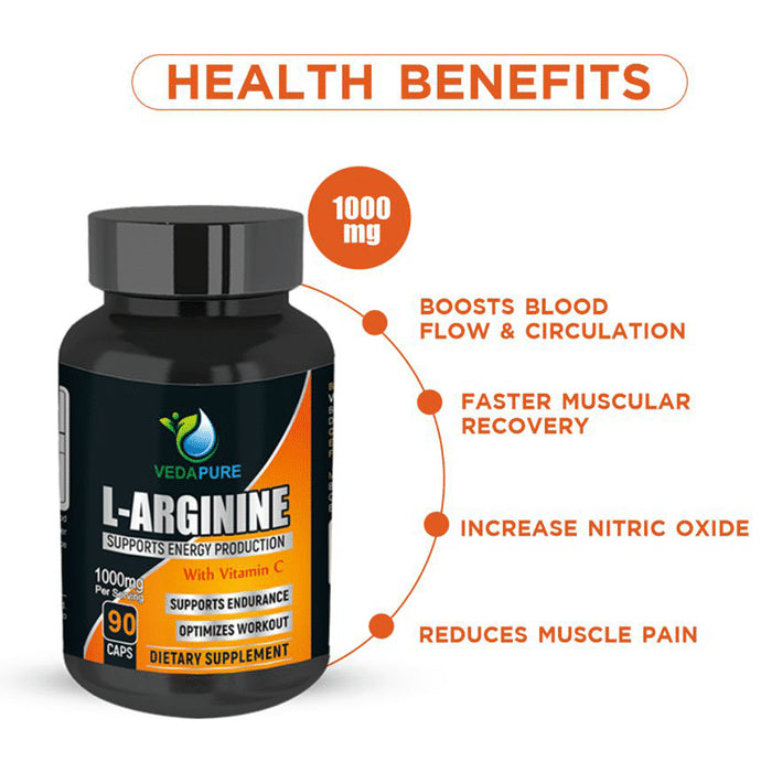 Vedapure L-Arginine with Vitamin C Capsule