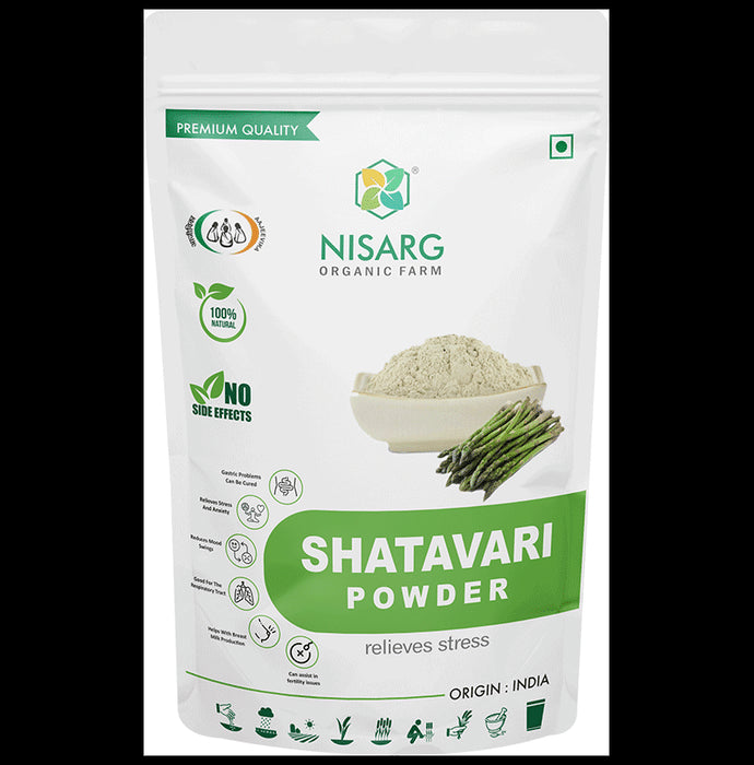 Nisarg Organic Farm Premium Quality Shatavari Powder - Classic Derma