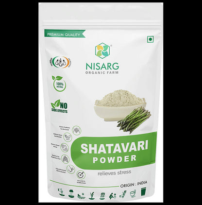 Nisarg Organic Farm Premium Quality Shatavari Powder - Classic Derma