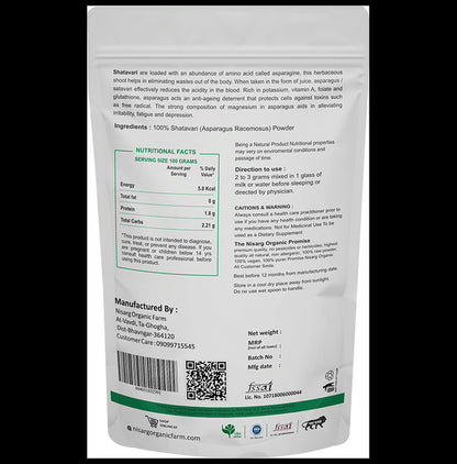 Nisarg Organic Farm Premium Quality Shatavari Powder