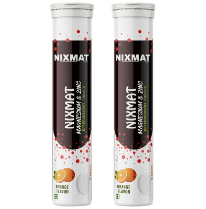 Nixmat Magnesium & Zinc Effervescent Tablet (15 Each) Orange - Classic Derma