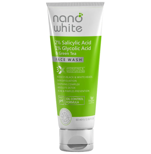 Anaaya Cosmetics 2 % Salicylic, 1 % Glycolic & Green Tea Face Wash - Classic Derma