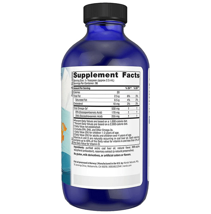 Nordic Naturals Children's DHA with 530mg Omega 3 | For Healthy Brain & Immunity | Flavour Strawberry