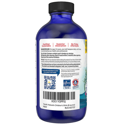 Nordic Naturals Children's DHA with 530mg Omega 3 | For Healthy Brain & Immunity | Flavour Strawberry