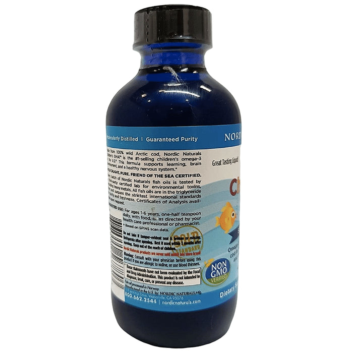 Nordic Naturals Children's DHA with 530mg Omega 3 | For Healthy Brain & Immunity | Flavour Strawberry