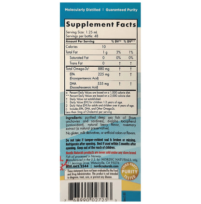 Nordic Naturals Children's DHA Xtra 880mg Omega 3