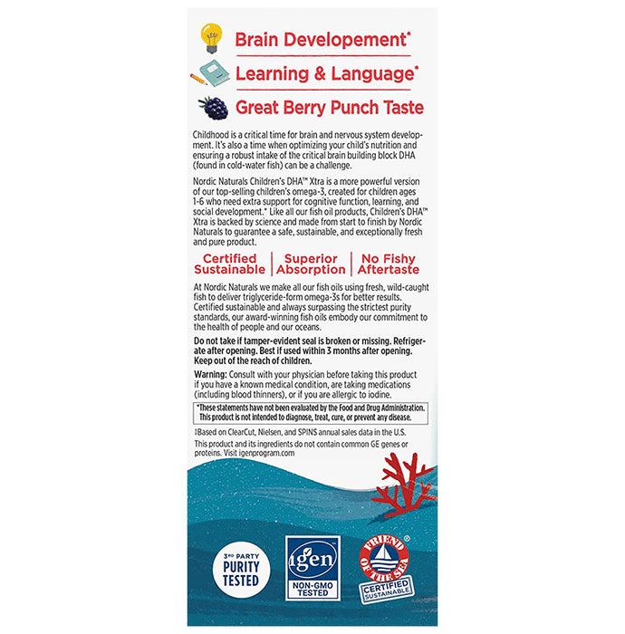 Nordic Naturals Children's DHA Xtra 880mg Omega 3