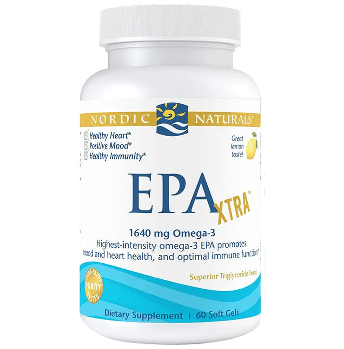 Nordic Naturals EPA Extra High-Intensity Omega 3 1640mg Soft Gels for Optimal Immune Function and Heart Health Lemon - Classic Derma