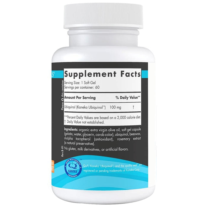 Nordic Naturals Nordic CoQ10 Ubiquinol Sport Soft Gelatin Capsule