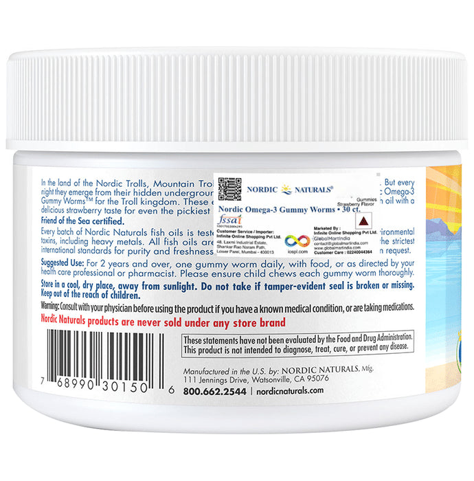 Nordic Naturals Nordic Omega-3 Worms Gummy