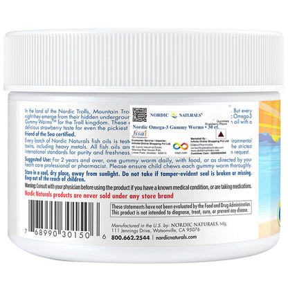 Nordic Naturals Nordic Omega-3 Worms Gummy