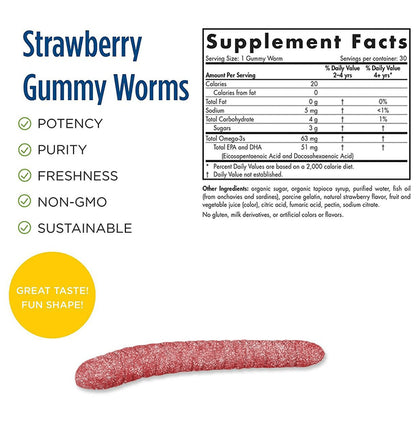 Nordic Naturals Nordic Omega-3 Worms Gummy