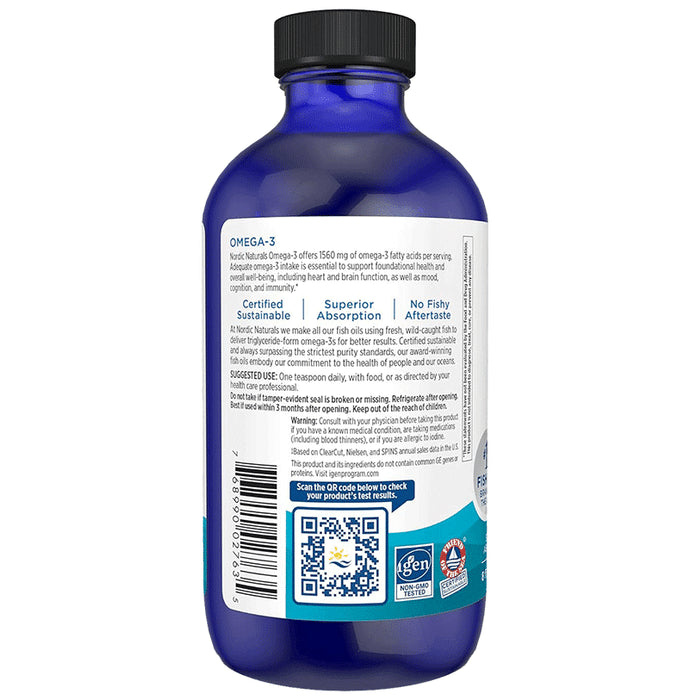 Nordic Naturals Omega 3 1560mg Dietary Supplement for Cognition, Heart Health and Immune Support