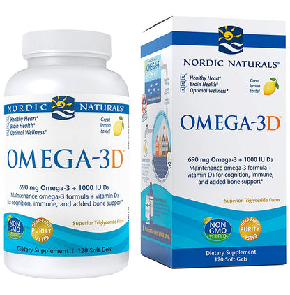 Nordic Naturals Omega-3D 690mg Softgel Lemon - Classic Derma