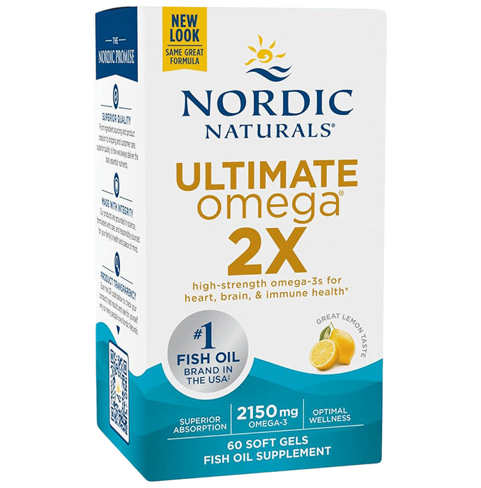 Nordic Naturals Ultimate Omega 3 2x 2150mg Soft Gel Great Lemon - Classic Derma