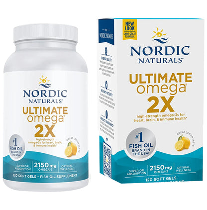Nordic Naturals Ultimate Omega 3 2x 2150mg Soft Gel Lemon - Classic Derma