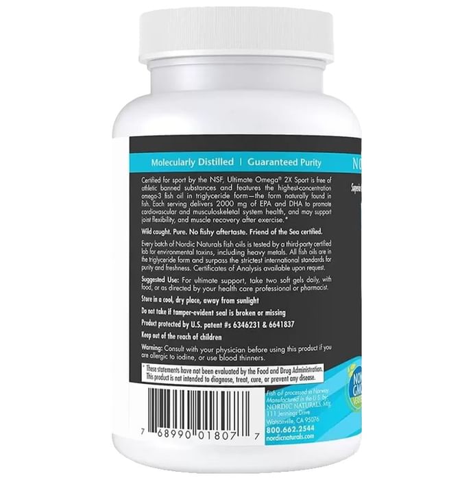 Nordic Naturals Ultimate Omega Sport 2X 2150mg Softgels