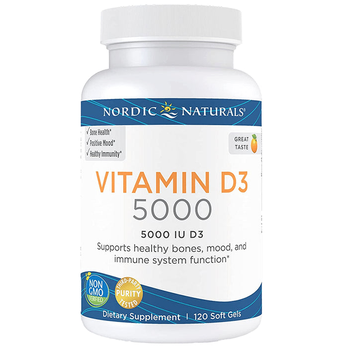 Nordic Naturals Vitamin D3 5000IU Softgel - Classic Derma
