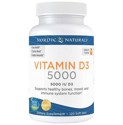 Nordic Naturals Vitamin D3 5000IU Softgel - Classic Derma