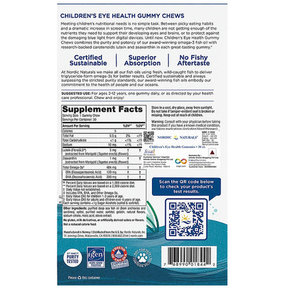 Nordic Naturals Zero Sugar Children's Eye Health Gummy