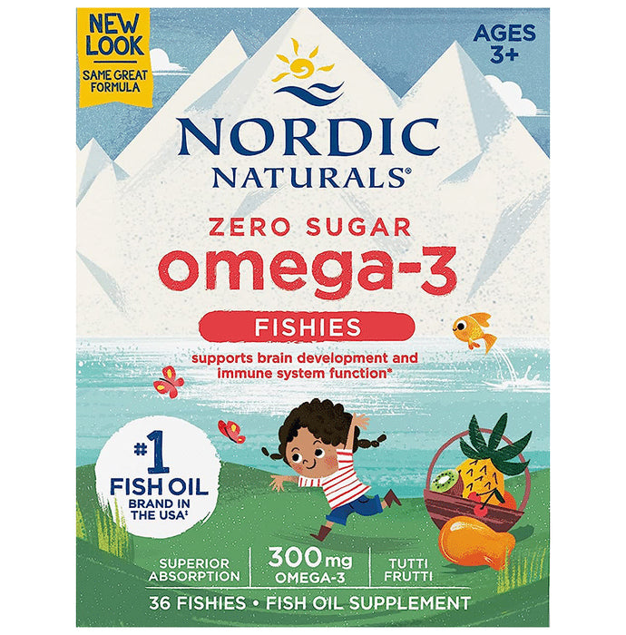 Nordic Naturals Zero Sugar Omega-3 Fishies - Classic Derma