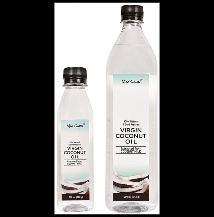Max Care Virgin Coconut Cold Pressed Oil (250 ml + 1000 ml) - Classic Derma