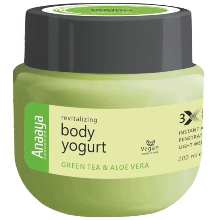 Anaaya Cosmetics Revitalizing Body Yogurt Green Tea and Aloevera - Classic Derma