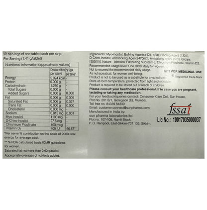 Normoz DS Tablet with Myo Inositol, D Inositol, Chromium & Vitamin D2