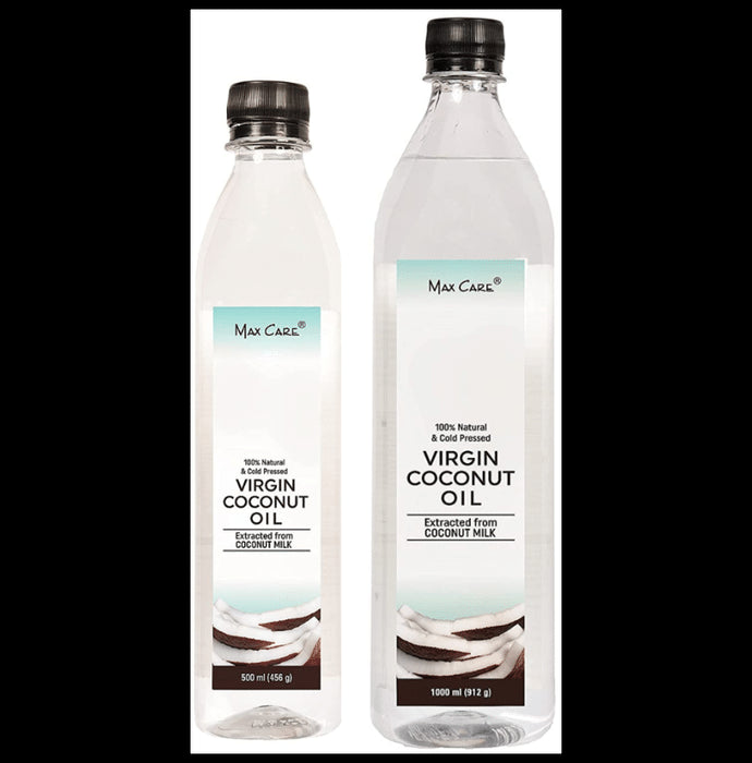 Max Care Virgin Coconut Cold Pressed Oil (500 ml + 1000 ml) - Classic Derma