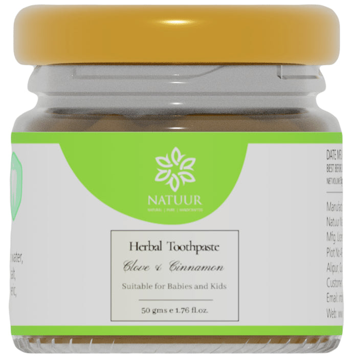 Natuur Herbal Toothpaste for Babies & Kids Cinnamon & Fenugreek - Classic Derma