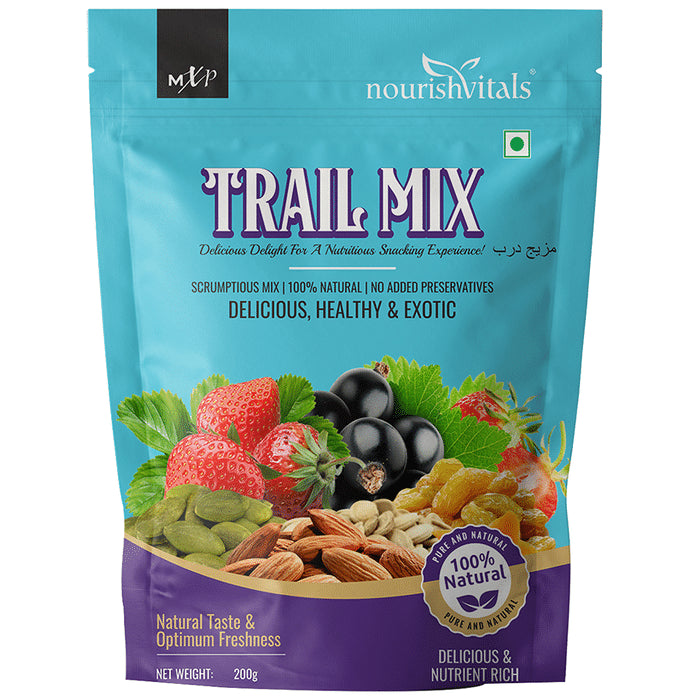 NourishVitals Trail Mix Seed & Nuts (200gm Each) Pack - Classic Derma