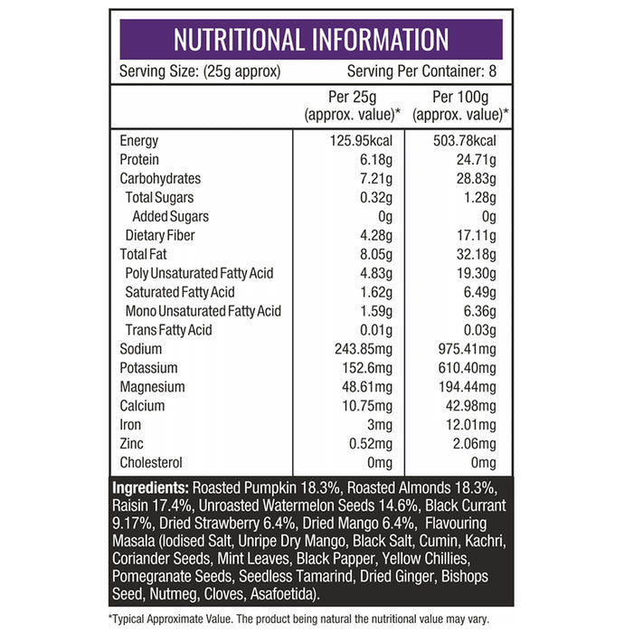 NourishVitals Trail Mix Seed & Nuts (200gm Each) Pack