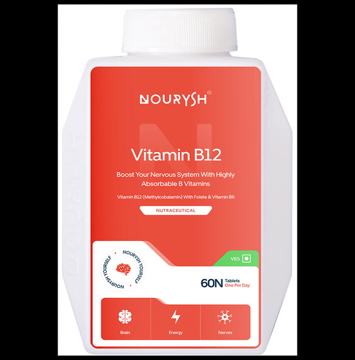Nourysh Vitamin B12 (Methylcobalamin) 1500 mcg (Methylcobalamin) Tablet - Classic Derma