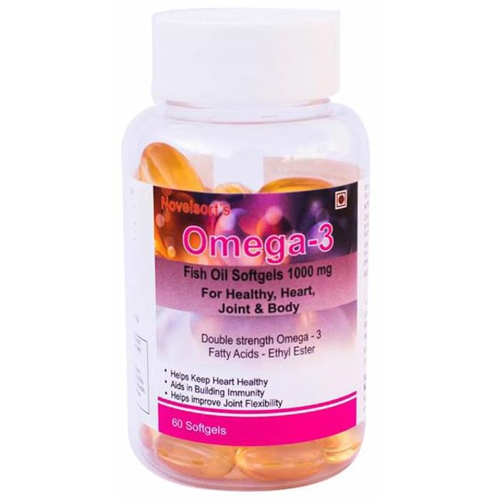 Novelsort's Omega 3, 600mg Fish Oil Softgel Capsules - Classic Derma